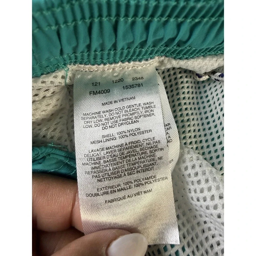 Columbia PFG Omni-Shade Mens Swim Trunks Shorts Teal Green‎ Size M Mesh Lined